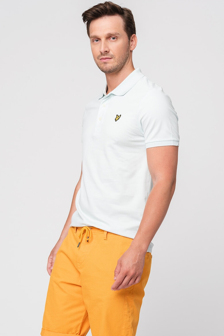 Lyle & Scott Тениска от пике с яка - Pepit.bg