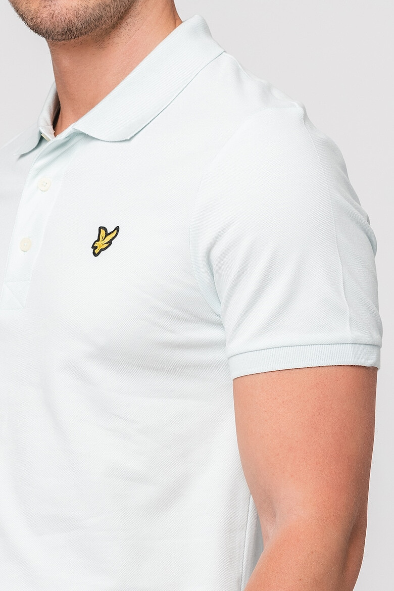 Lyle & Scott Тениска от пике с яка - Pepit.bg