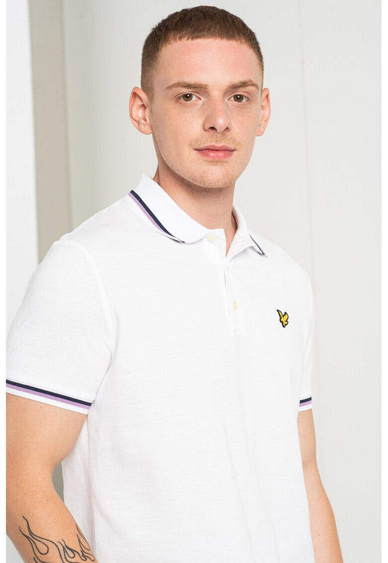 Lyle & Scott Тениска от пике с яка - Pepit.bg