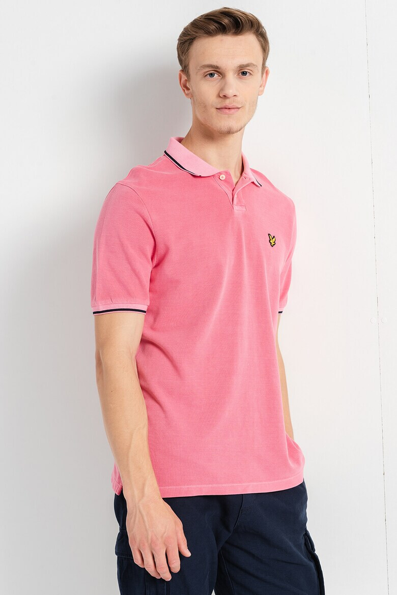Lyle & Scott Тениска от пике с яка - Pepit.bg