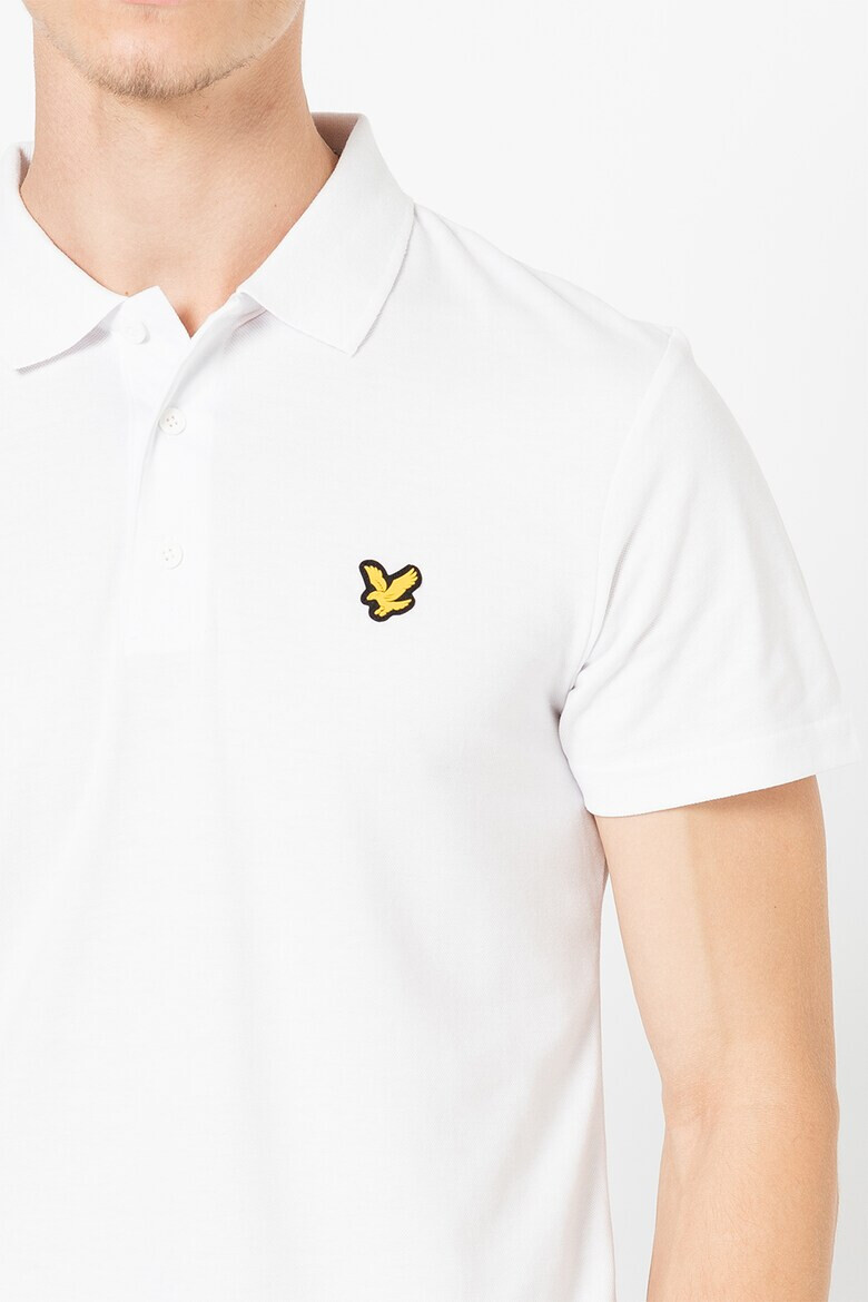 Lyle & Scott Тениска от пике с яка и лого - Pepit.bg