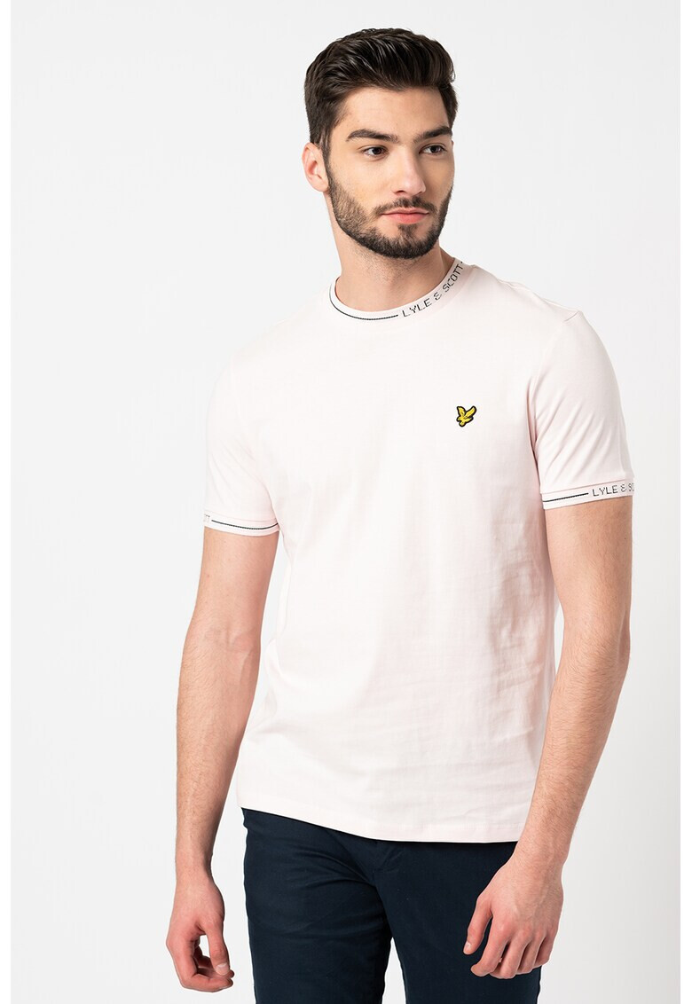 Lyle & Scott Тениска Ringer с бродирано лого - Pepit.bg
