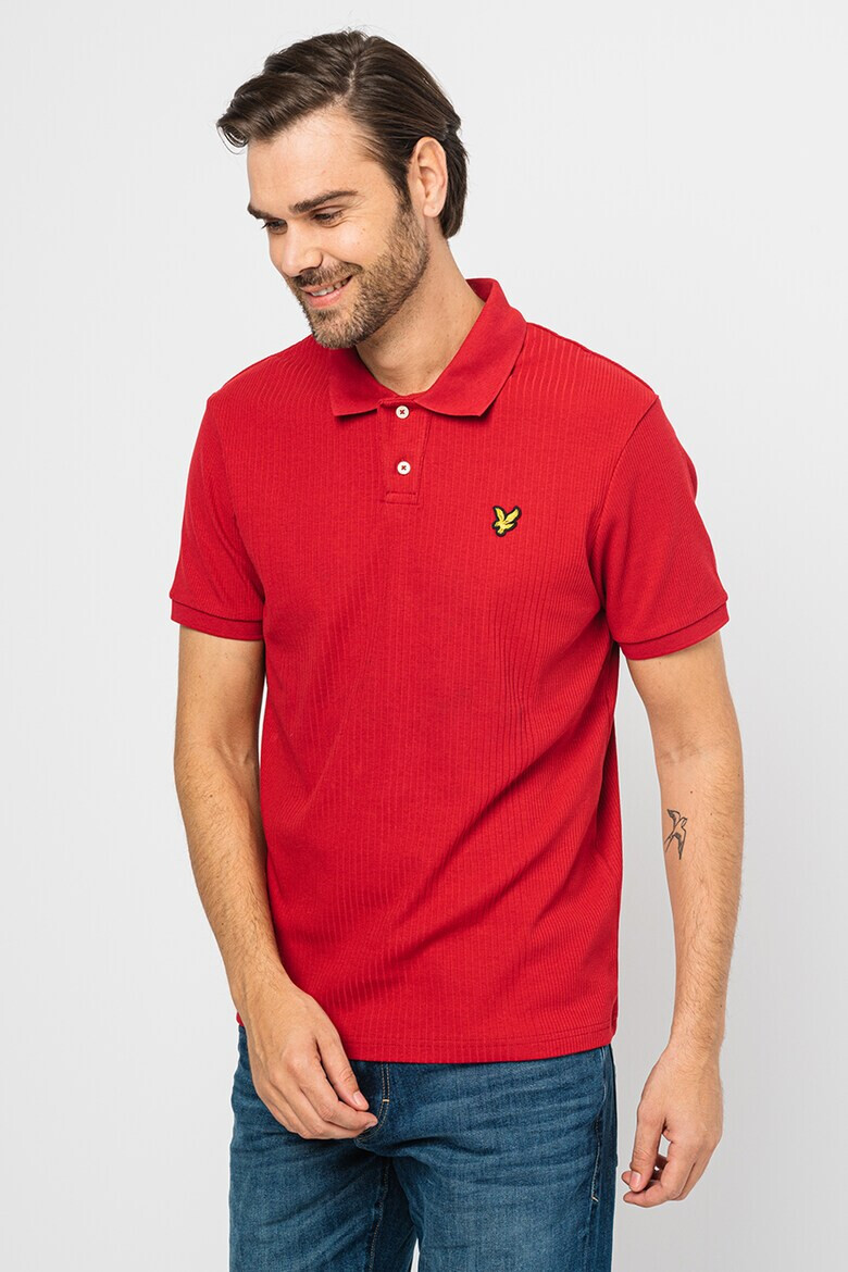 Lyle & Scott Тениска с яка и лого отпред - Pepit.bg