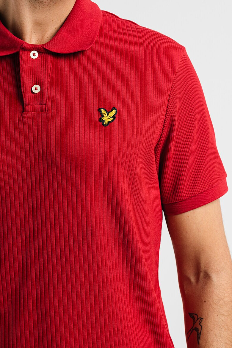 Lyle & Scott Тениска с яка и лого отпред - Pepit.bg
