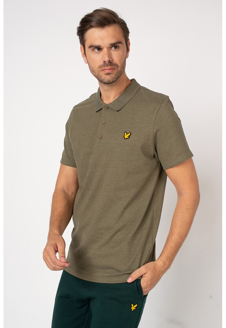 Lyle & Scott Тениска с рипсена яка - Pepit.bg