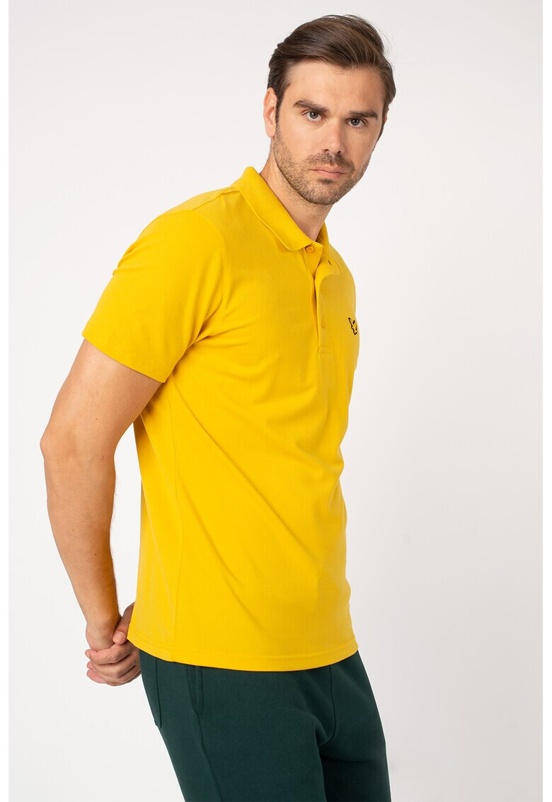 Lyle & Scott Тениска с рипсена яка - Pepit.bg