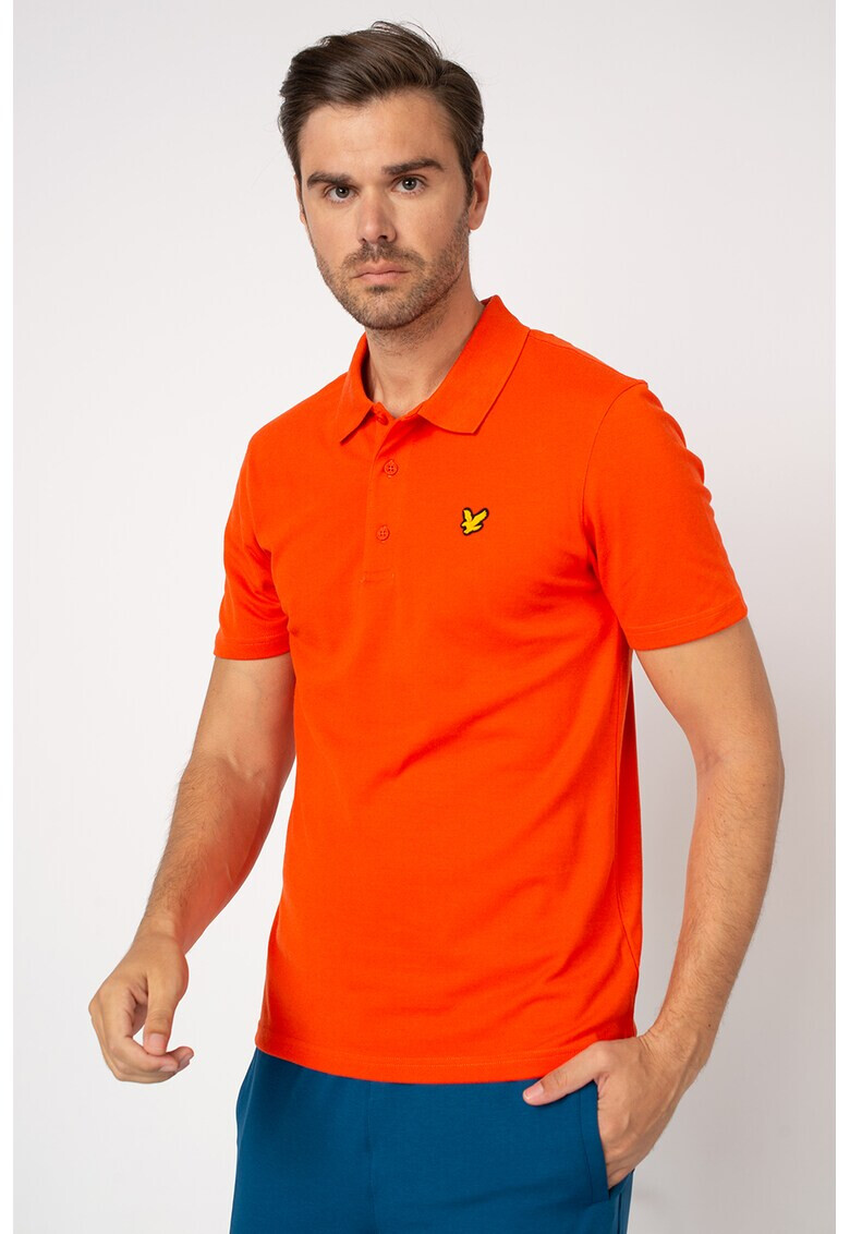 Lyle & Scott Тениска с рипсена яка - Pepit.bg