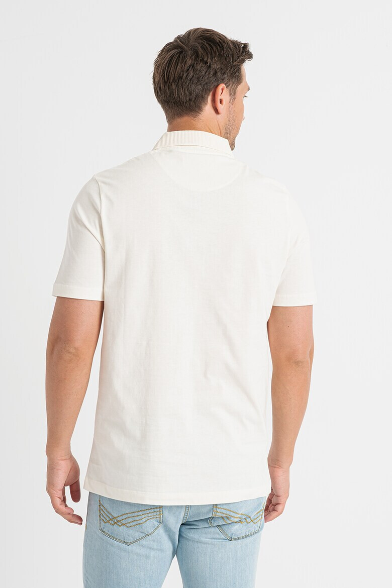 Lyle & Scott Тениска с яка и бродирано лого - Pepit.bg