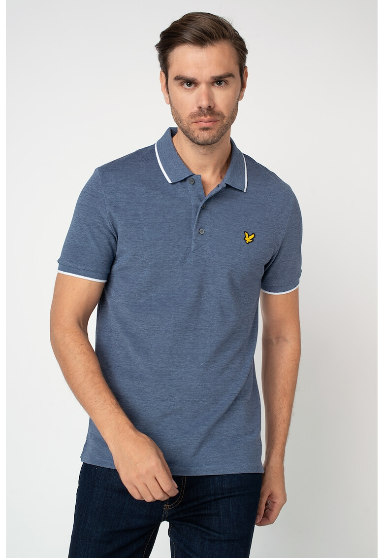 Lyle & Scott Тениска с яка и контрасти - Pepit.bg