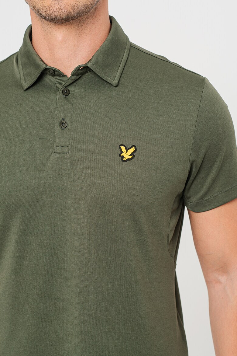 Lyle & Scott Тениска с яка и пришито лого - Pepit.bg