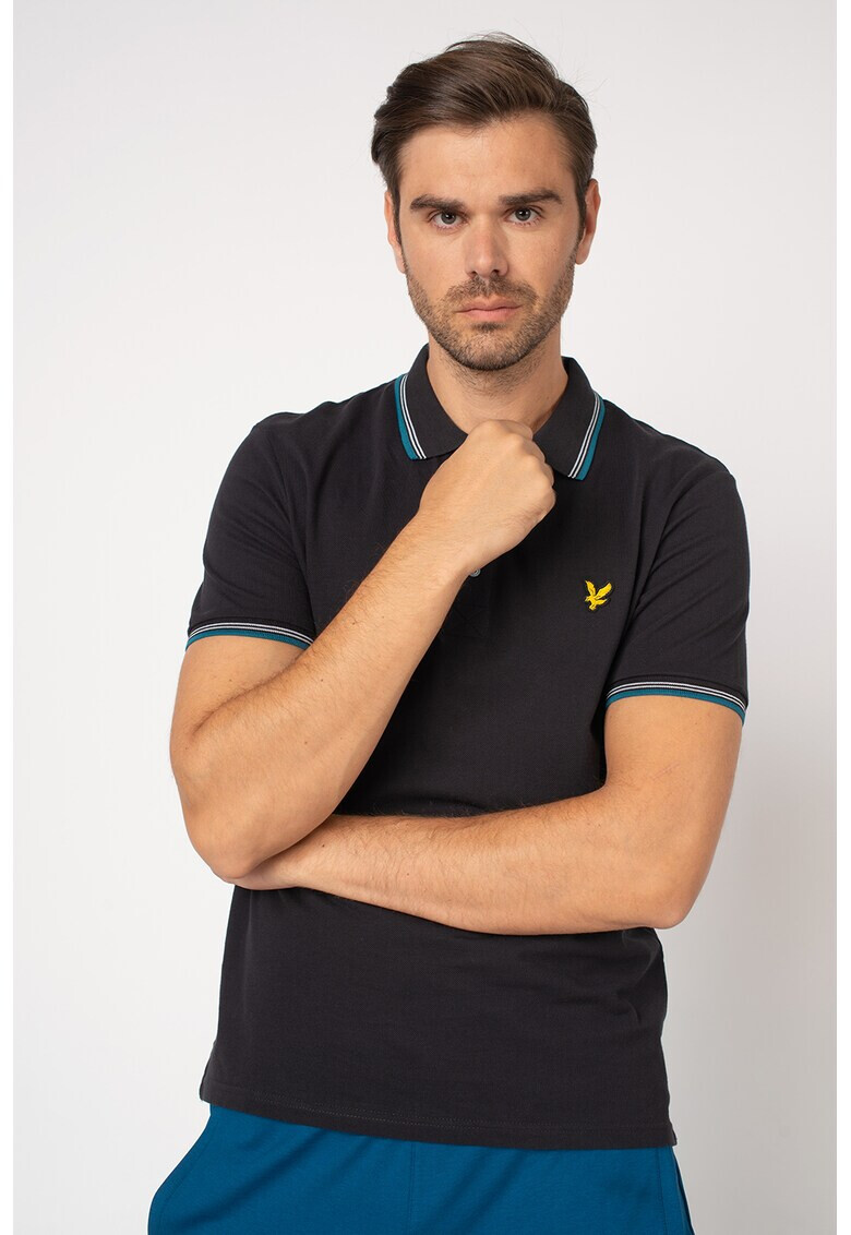 Lyle & Scott Тениска с яка и райе - Pepit.bg