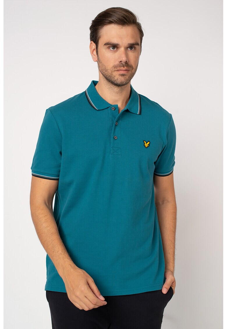 Lyle & Scott Тениска с яка и райе - Pepit.bg