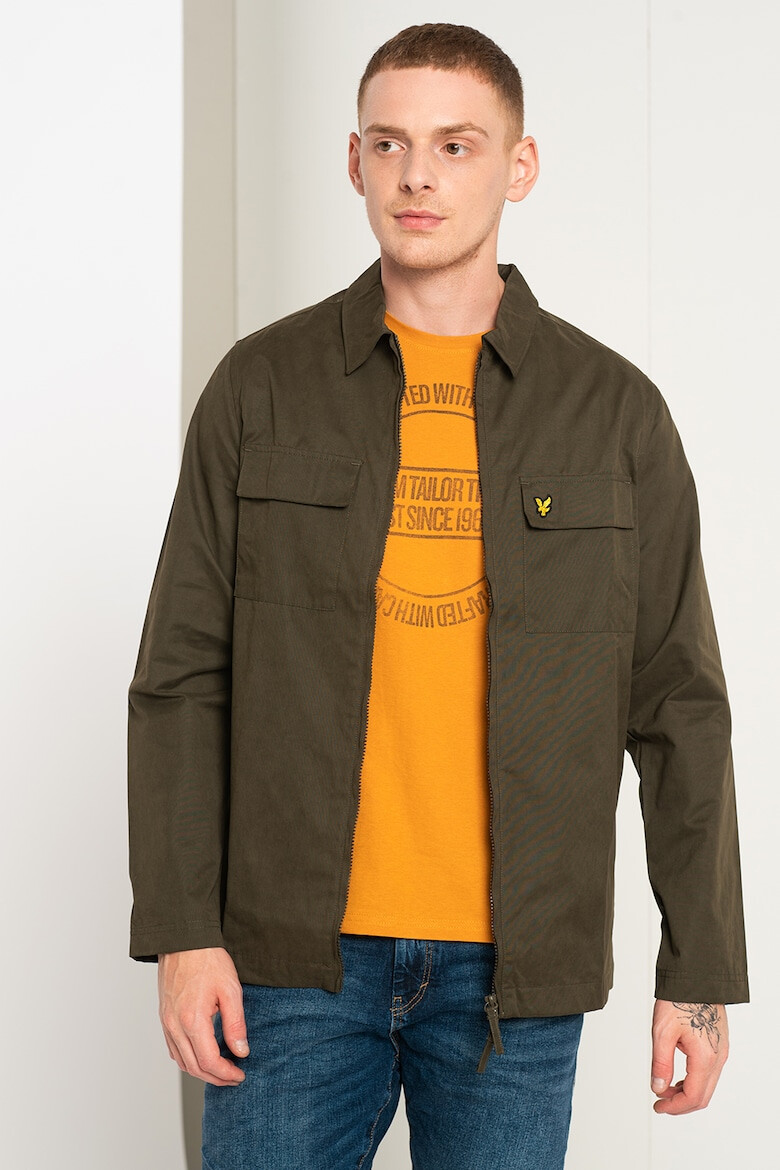Lyle & Scott Яке с цип и джобове с капаче - Pepit.bg