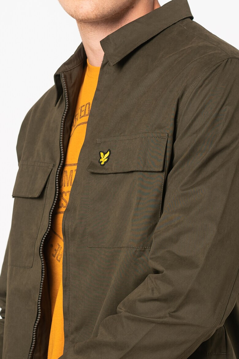 Lyle & Scott Яке с цип и джобове с капаче - Pepit.bg