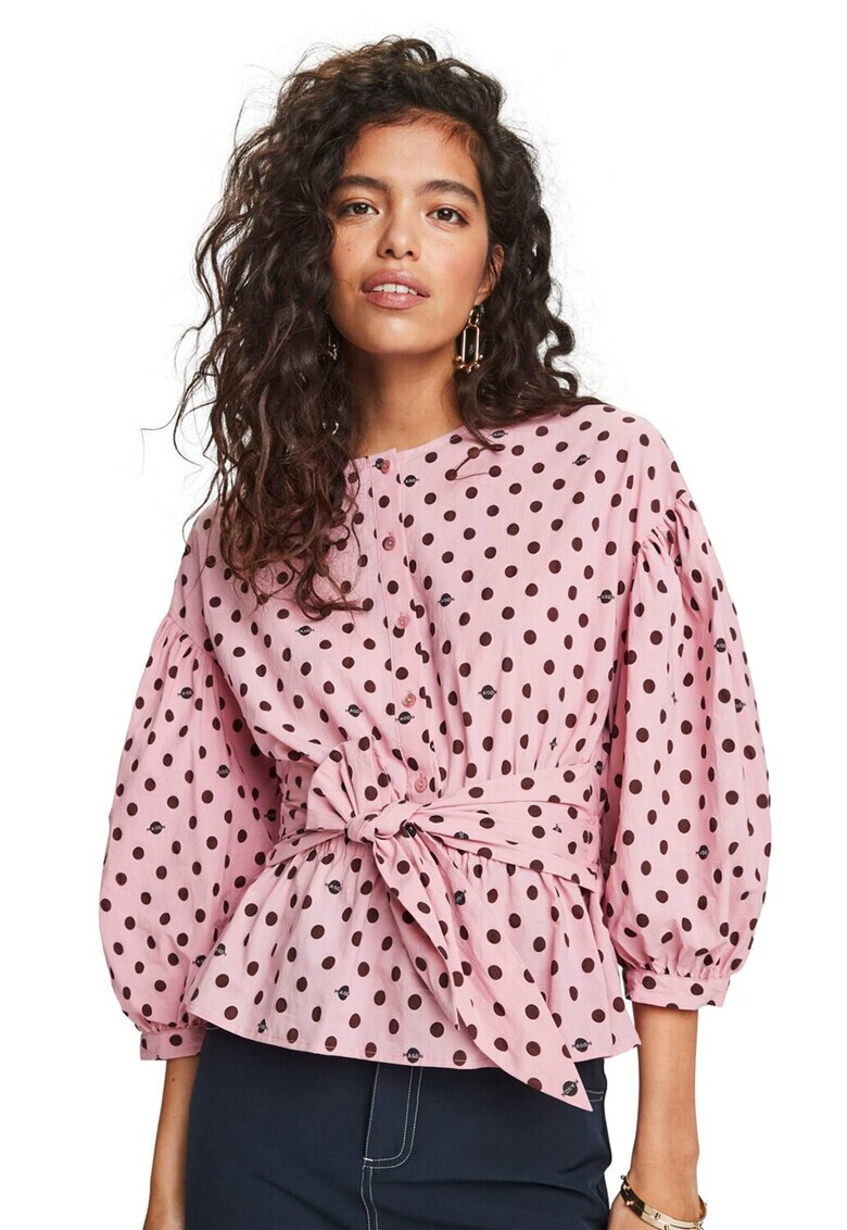 Maison Scotch Блуза на точки - Pepit.bg