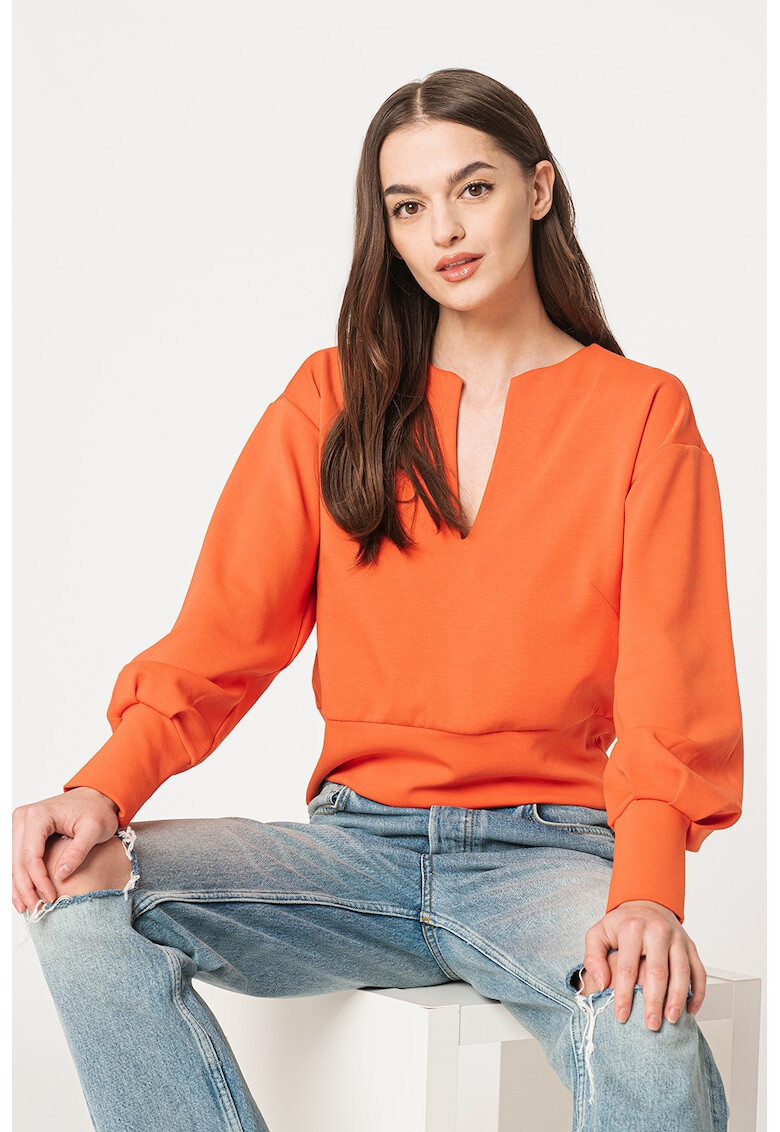 Maison Scotch Блуза с модал с бухнали ръкави - Pepit.bg