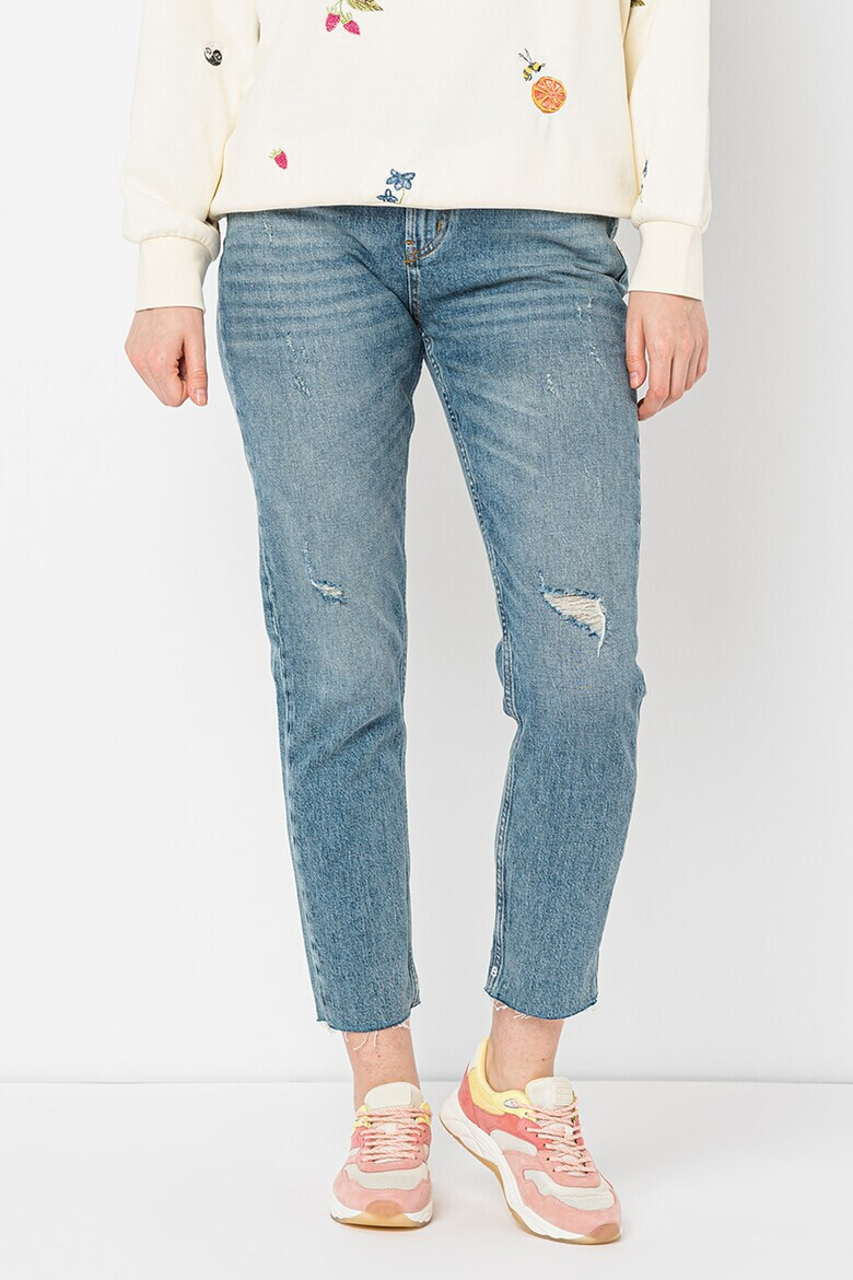 Maison Scotch Дънки над глезена с бродерии - Pepit.bg