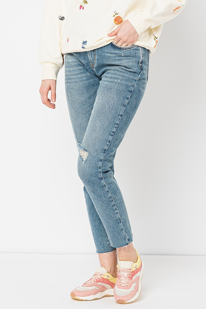Maison Scotch Дънки над глезена с бродерии - Pepit.bg
