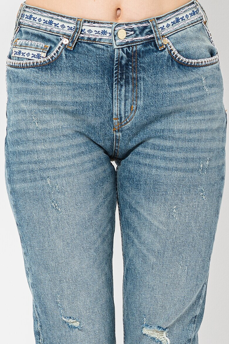 Maison Scotch Дънки над глезена с бродерии - Pepit.bg