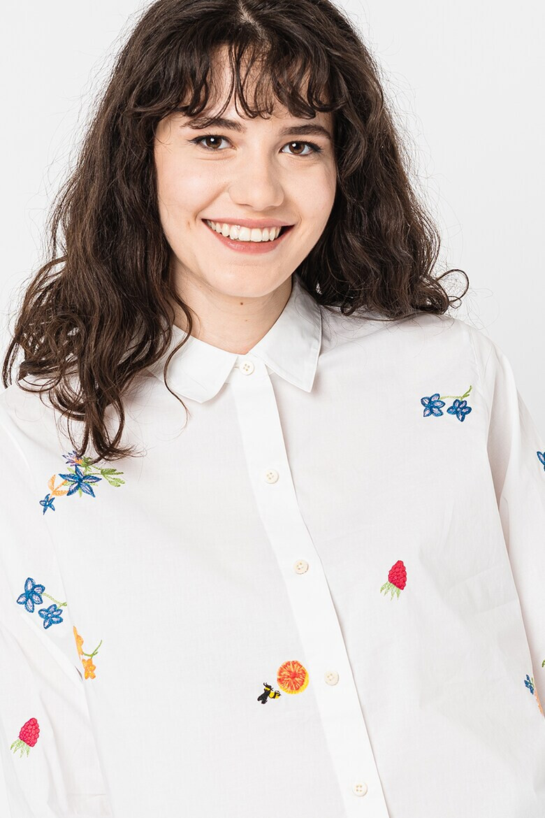 Maison Scotch Къса риза с бродерии - Pepit.bg