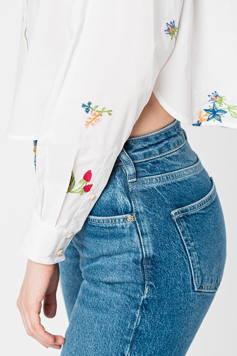 Maison Scotch Къса риза с бродерии - Pepit.bg