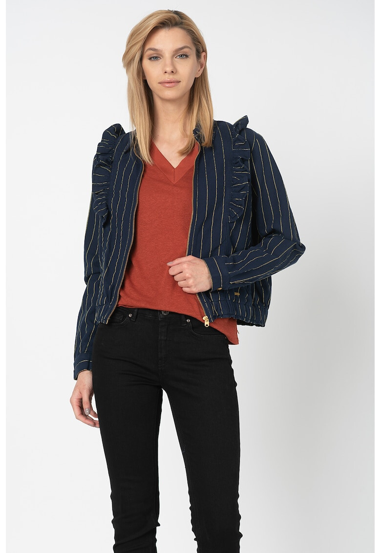 Maison Scotch Олекотено раирано яке - Pepit.bg