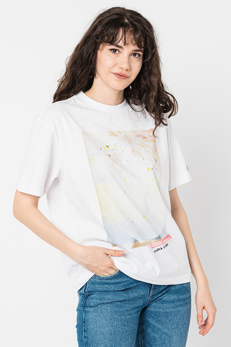Maison Scotch Памучна тениска с принт - Pepit.bg
