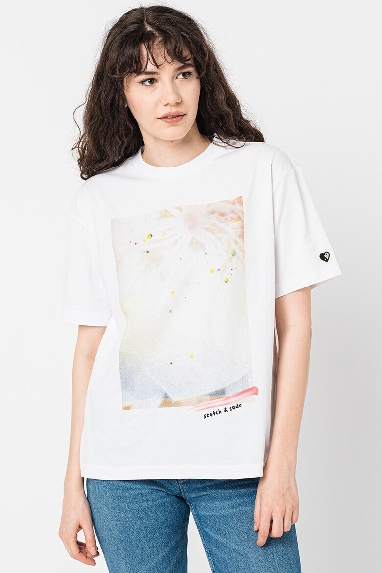 Maison Scotch Памучна тениска с принт - Pepit.bg