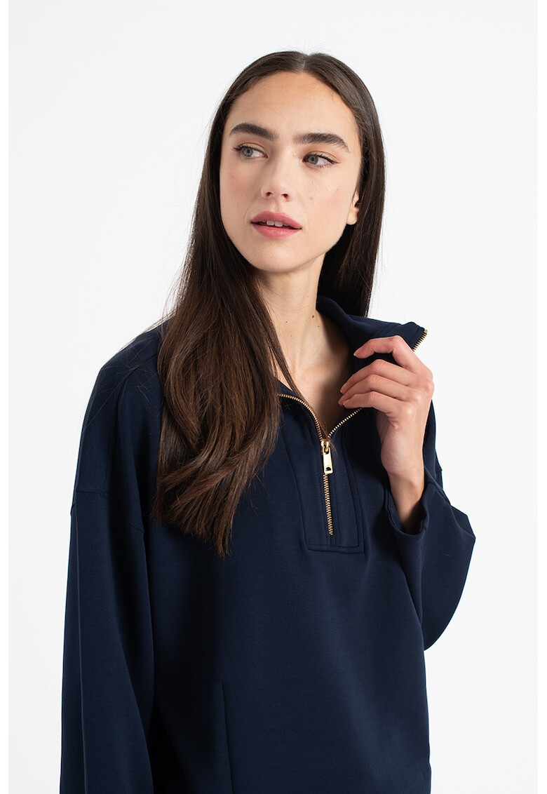 Maison Scotch Суитшърт с модал и къс цип - Pepit.bg