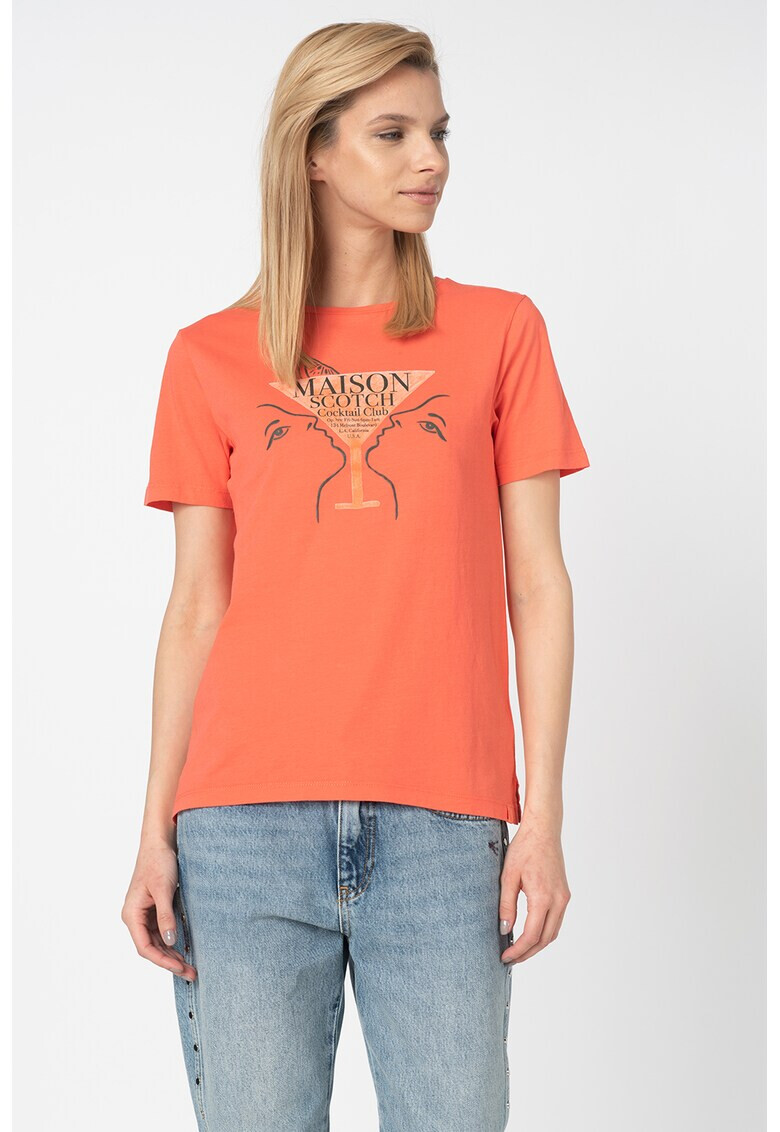 Maison Scotch Тениска с десен - Pepit.bg
