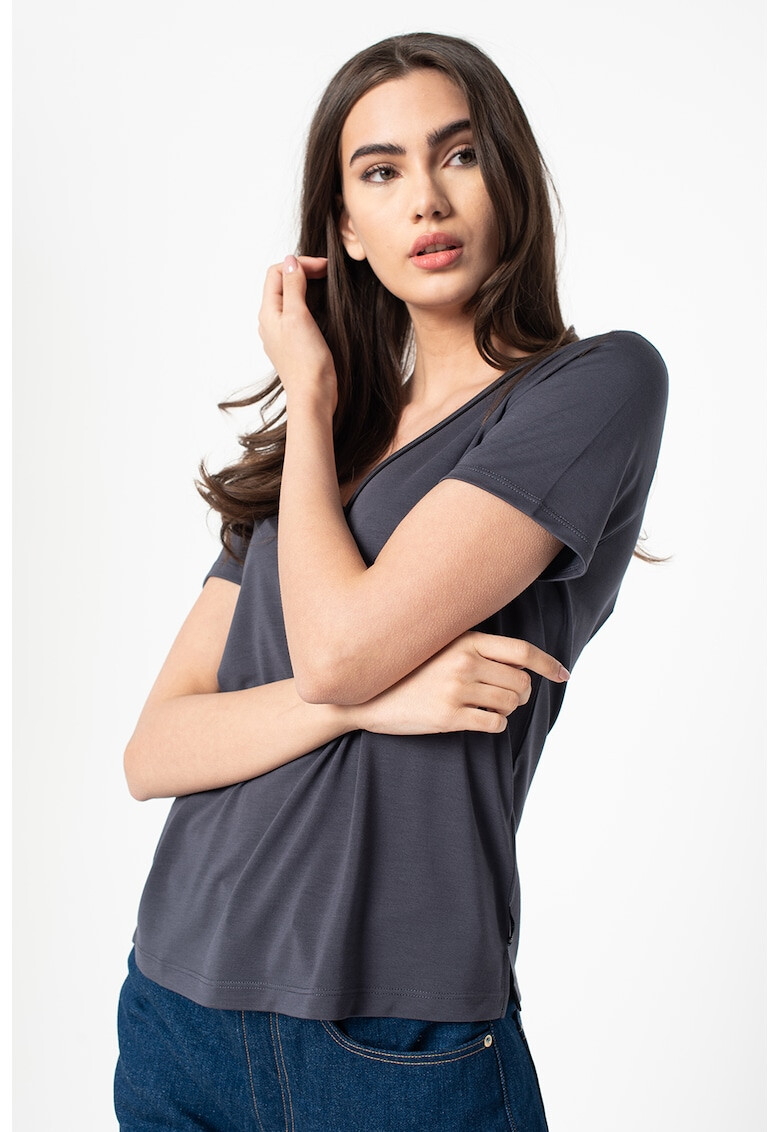Maison Scotch Тениска с модал с шпиц - Pepit.bg