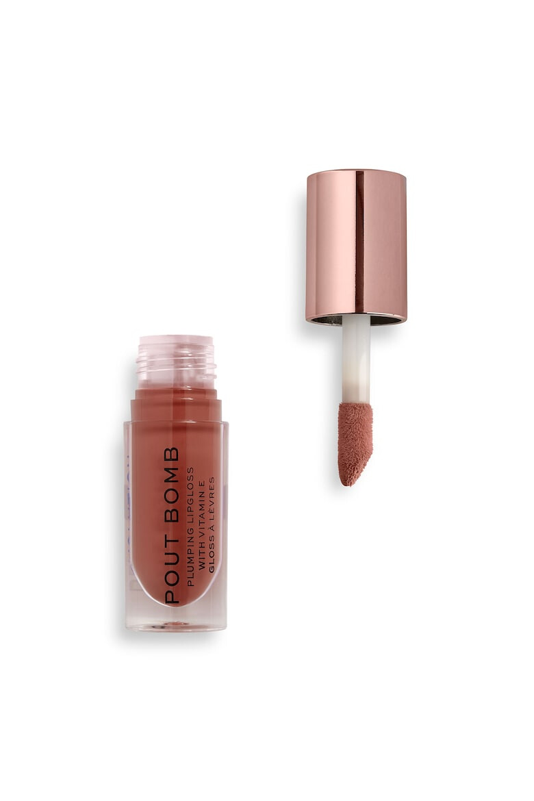 Makeup Revolution Гланц за устни Revolution Pout Bomb Plumping Gloss COOKIE 48 гр - Pepit.bg