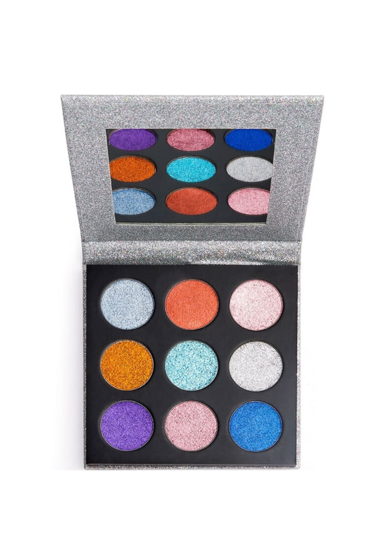 Makeup Revolution Палитра сенки за очи Pressed Glitter Illusion 13.5 гр - Pepit.bg