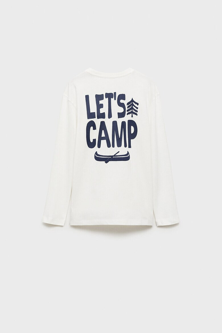 Mango Блуза Camp с надпис - Pepit.bg