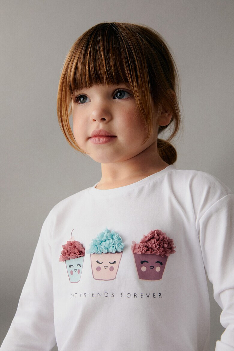 Mango Блуза Cupcake с релефни детайли - Pepit.bg