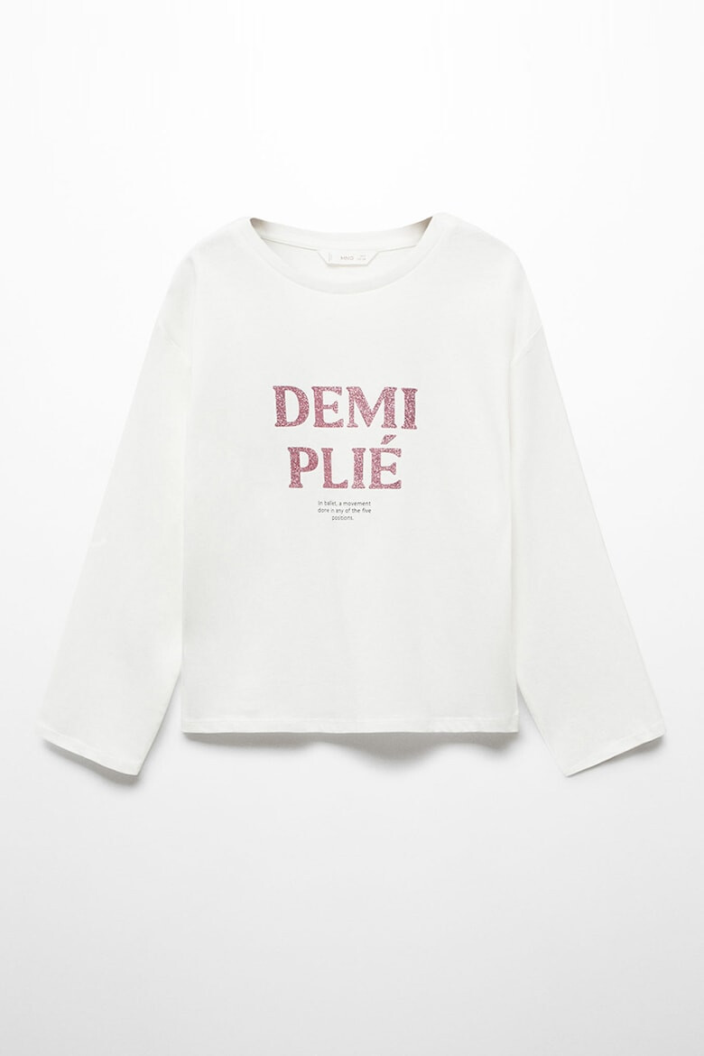 Mango Блуза Demi с надпис - Pepit.bg