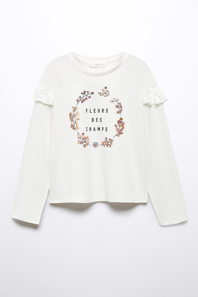Mango Блуза Fleurs с набирания - Pepit.bg