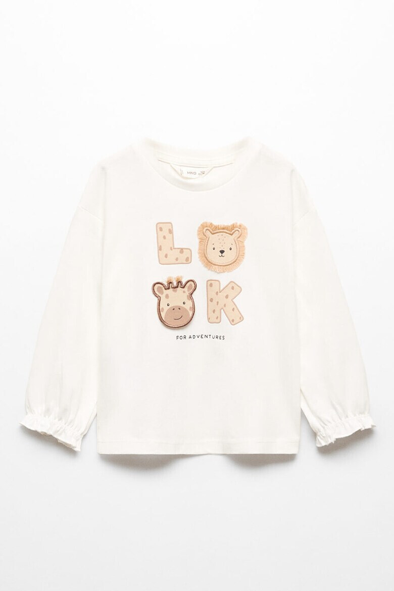 Mango Блуза Look с бродерии - Pepit.bg