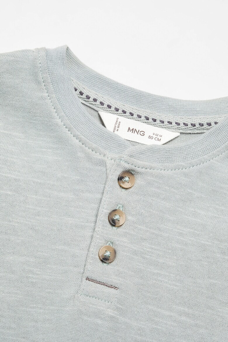 Mango Блуза с деколте Henley - Pepit.bg