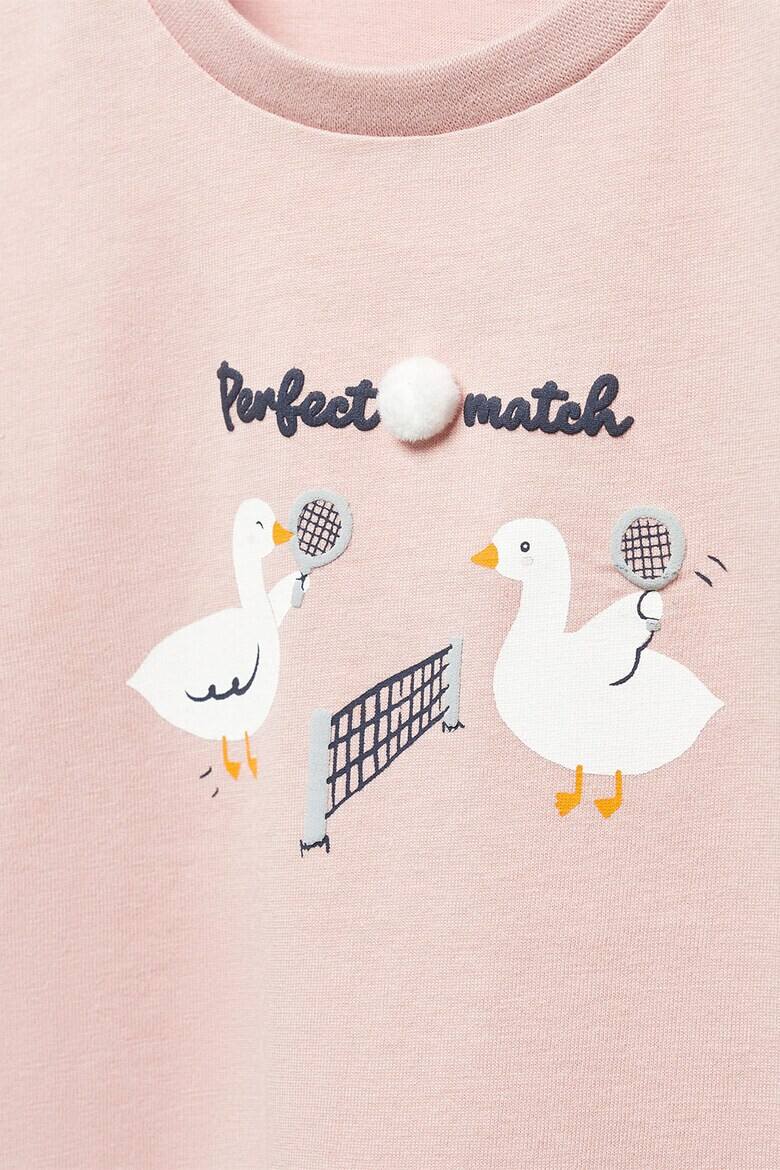 Mango Десенирана блуза Ducks с паднали ръкави - Pepit.bg