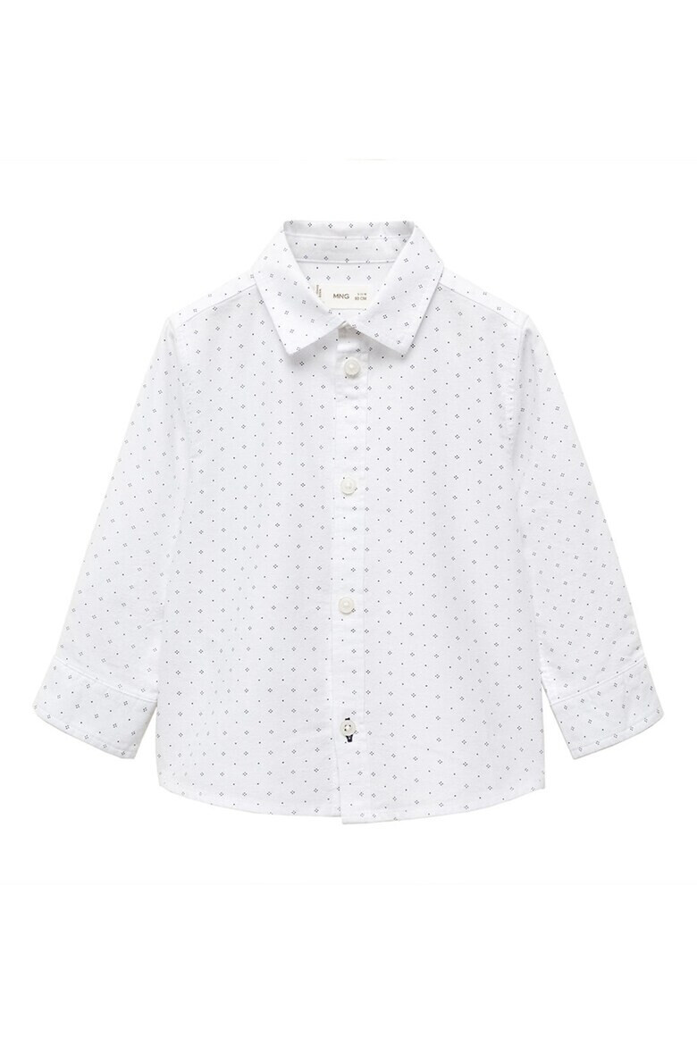 Mango Десенирана риза Oxford - Pepit.bg