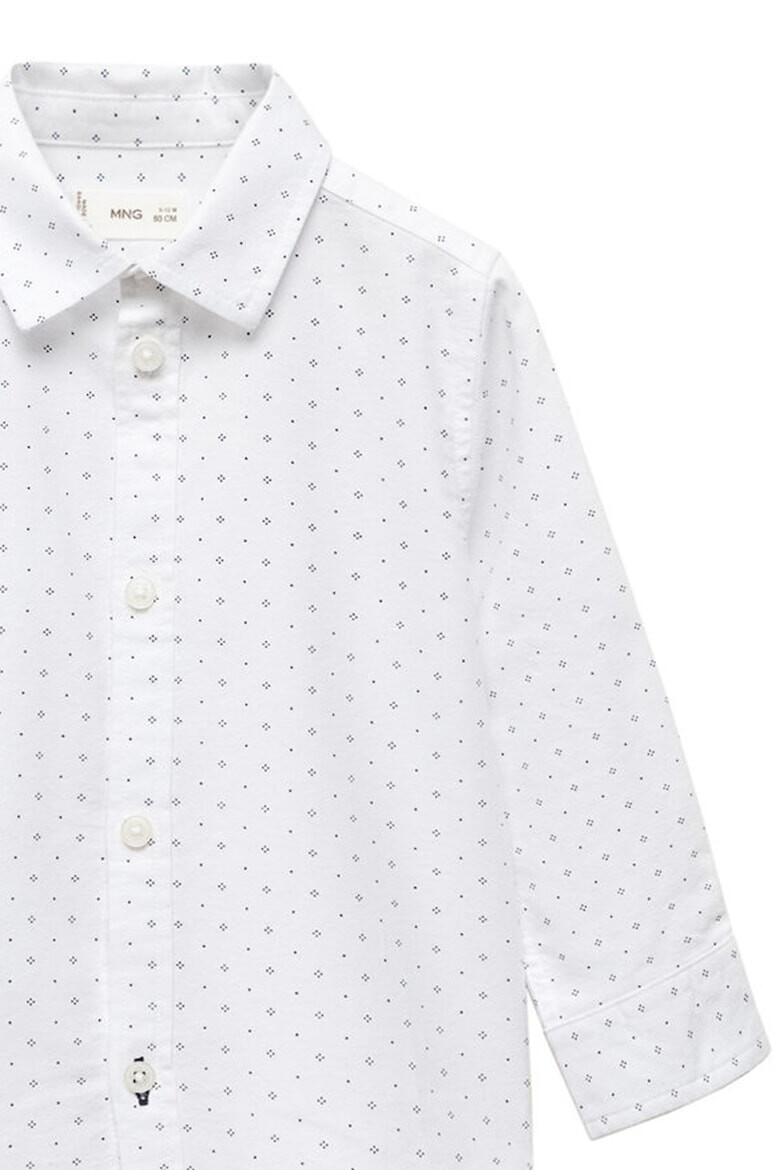 Mango Десенирана риза Oxford - Pepit.bg