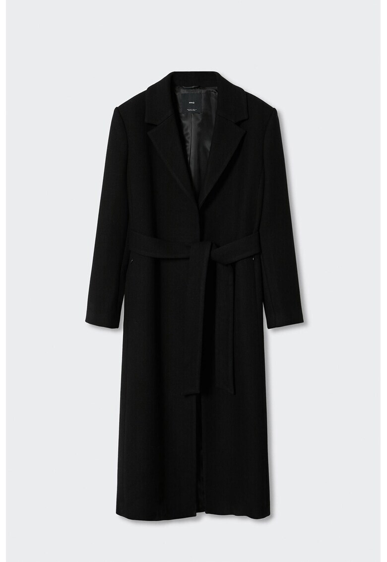 Mango Дълго палто Dolce с яка от еко пух - Pepit.bg
