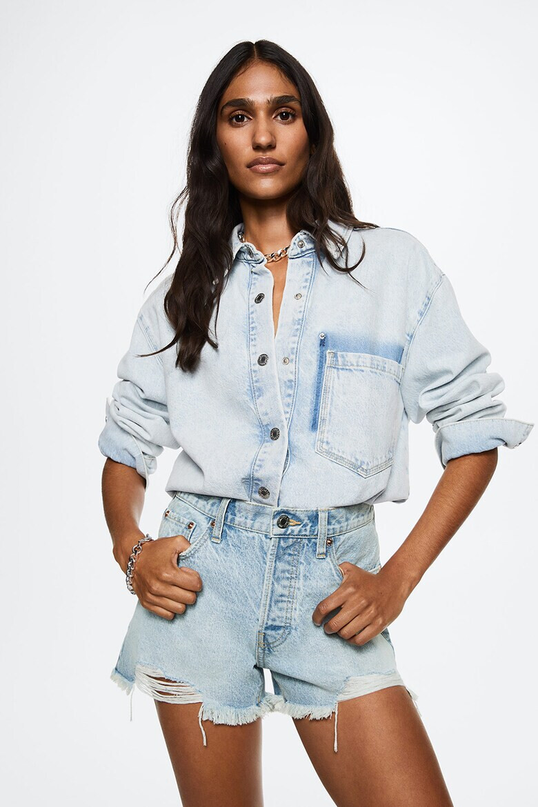 Mango Дънки Hailey със захабен ефект - Pepit.bg
