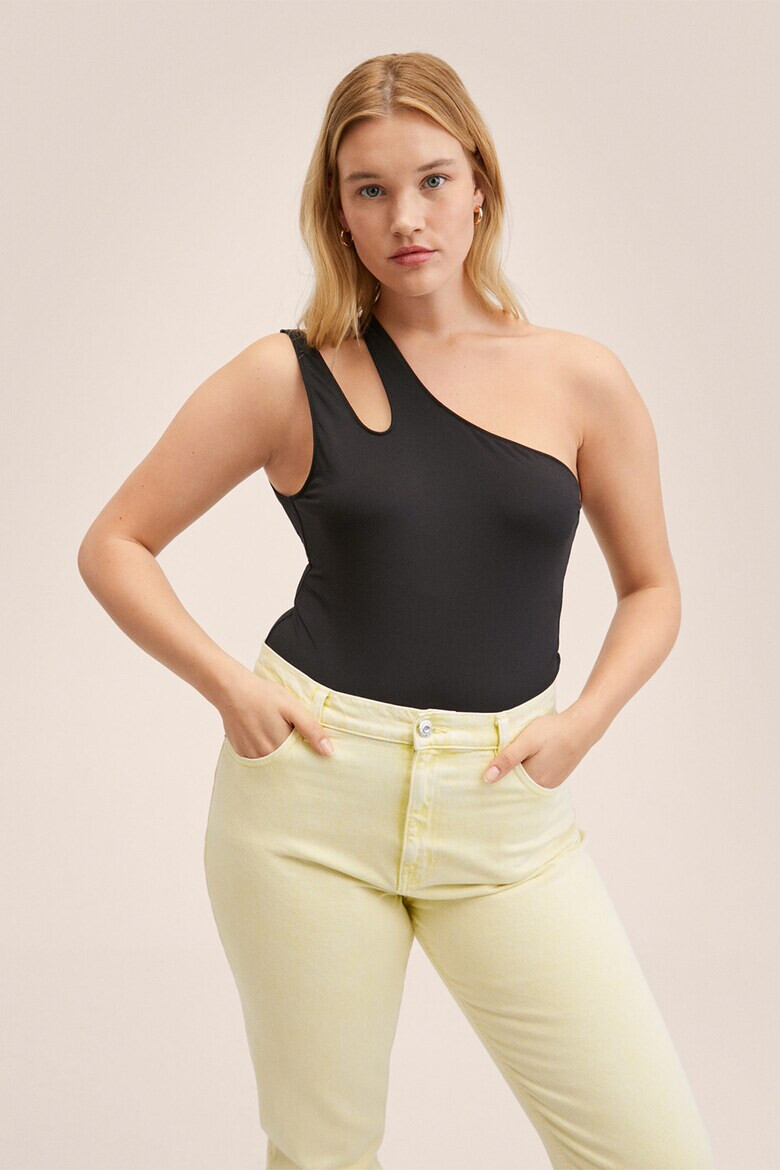 Mango Дънки Mom80 с висока талия - Pepit.bg