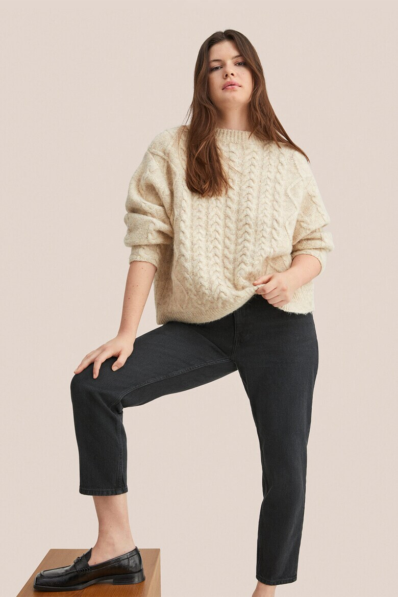 Mango Дънки Nemom стил Mom Fit над глезена - Pepit.bg
