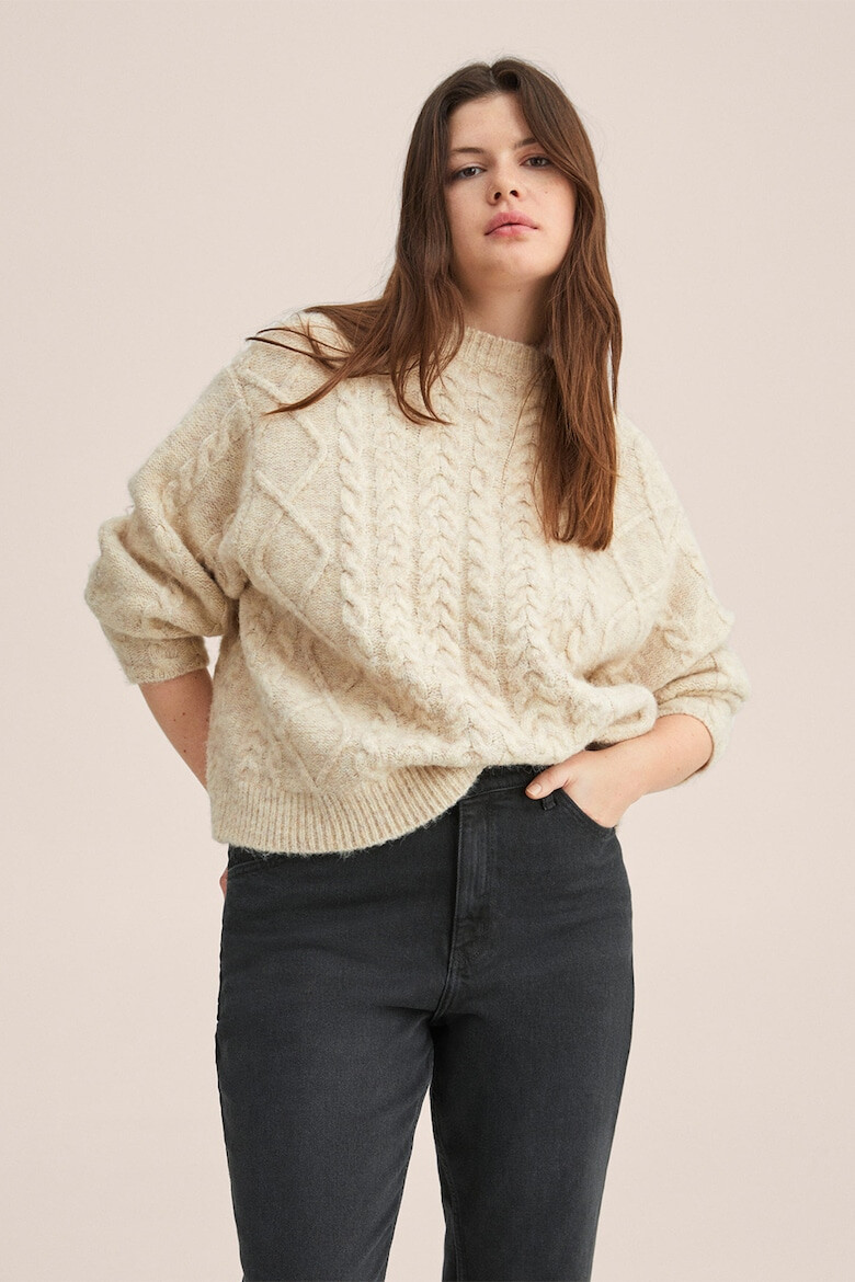 Mango Дънки Nemom стил Mom Fit над глезена - Pepit.bg
