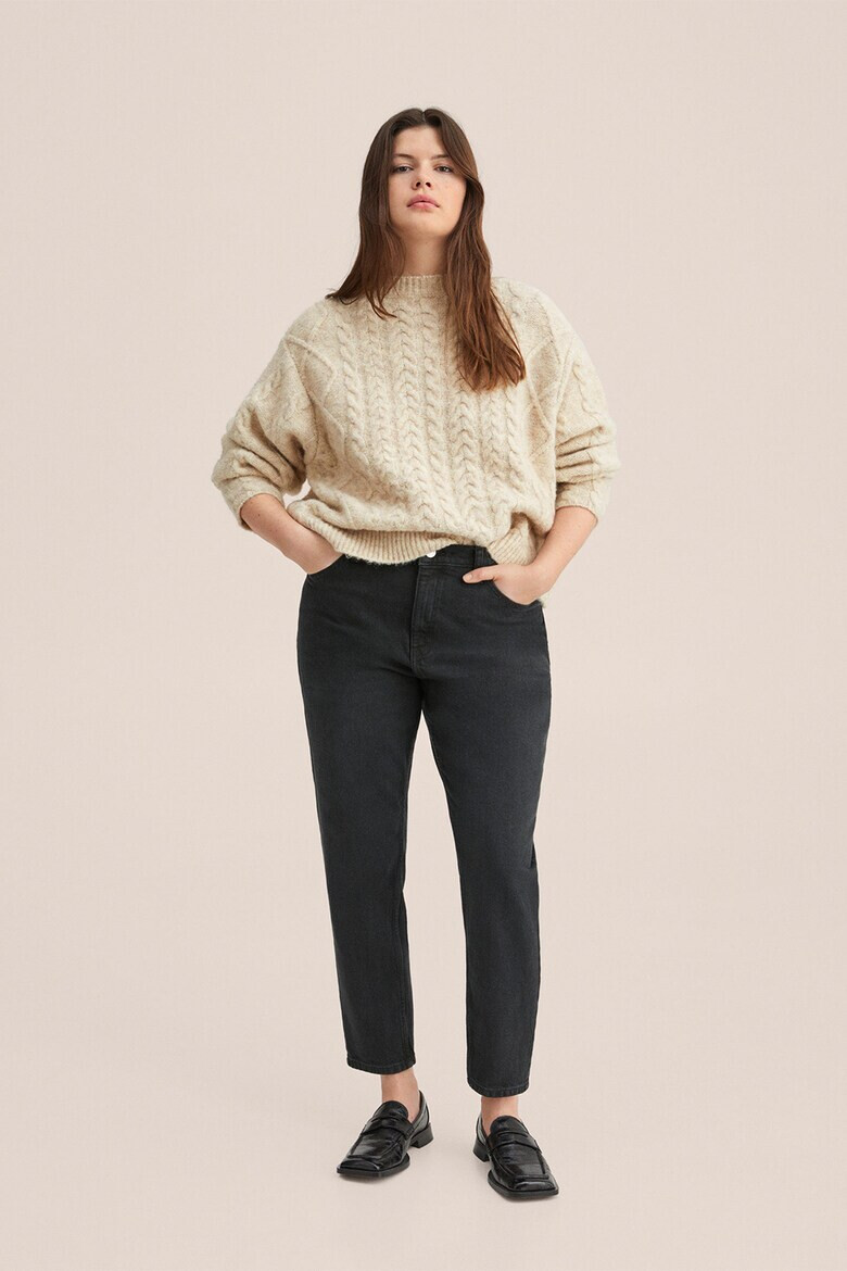 Mango Дънки Nemom стил Mom Fit над глезена - Pepit.bg