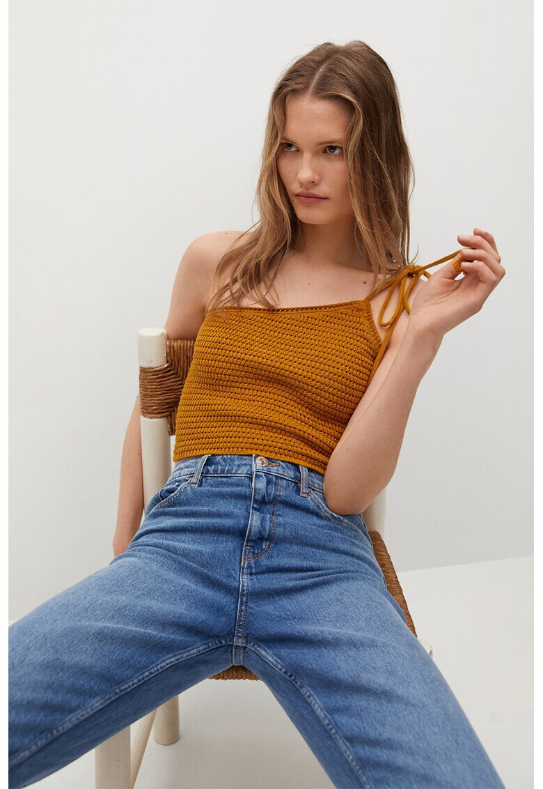 Mango Дънки стил Mom fit - Pepit.bg