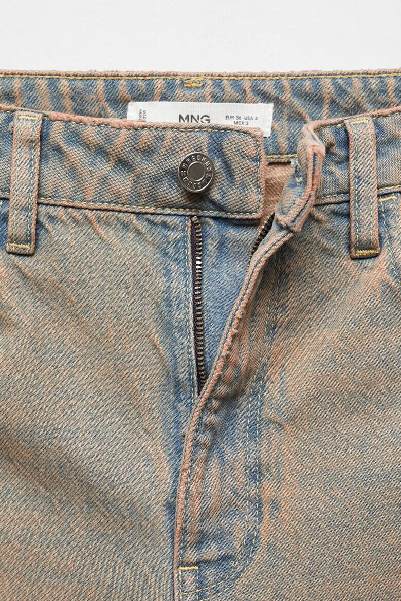 Mango Дънки стил Mom Fit с висока талия - Pepit.bg